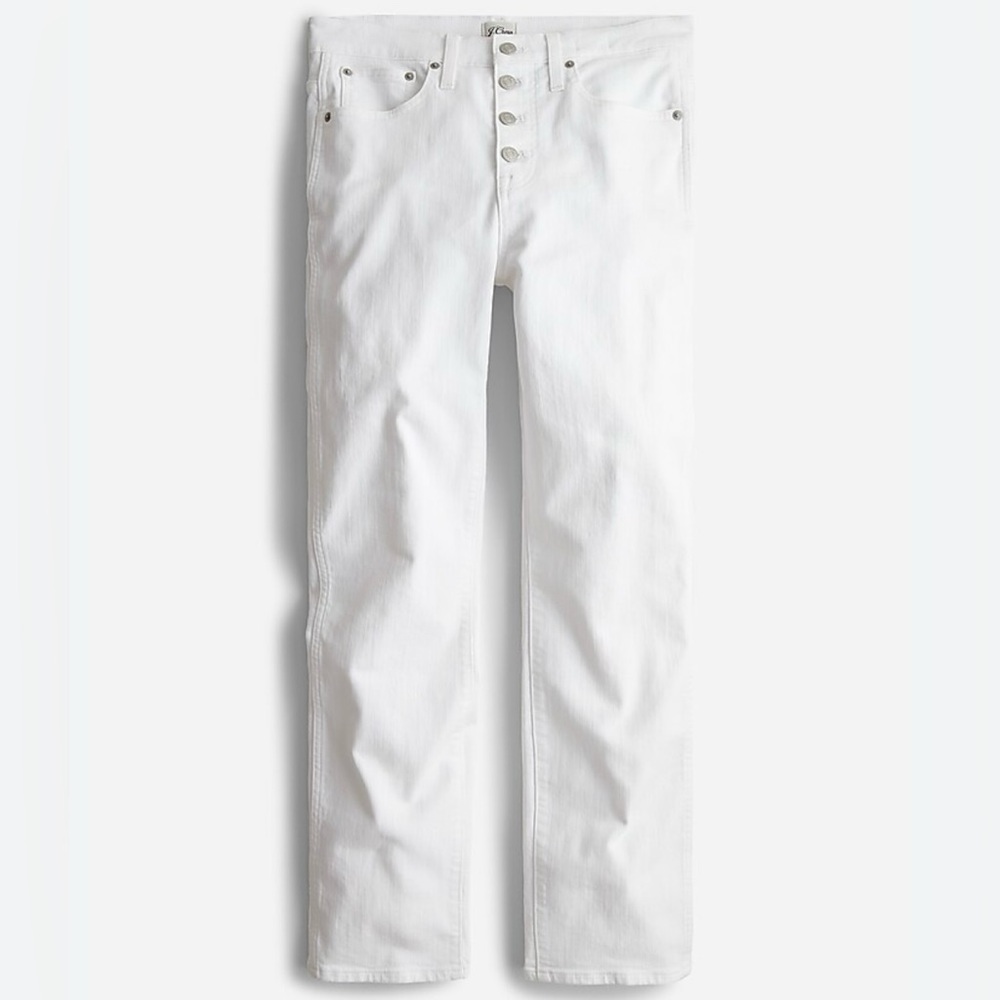 J. Crew 10” Vintage Straight Jean in White